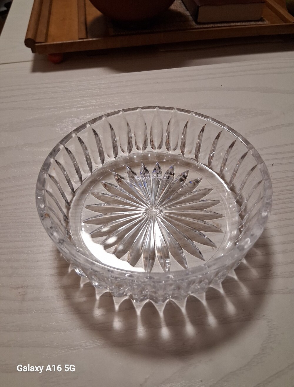 Crystal Wine Coaster 5" Diameter